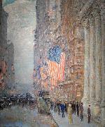 Childe Hassam Flags on the Waldorf oil painting reproduction
